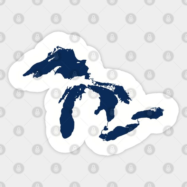 Great Lakes Sticker by DistractedGeek